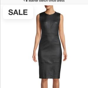 Vince stretch Leather Dress size 10